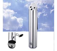 FGRHFKDG Wall Ashtray - Stainless Steel Cigar Ashtray, Rustproof Wall Mounted Ashtray - Ashtray Bucket, Outdoor Ashtrays for Cigarettes, Smokeless Ashtray Outdoor