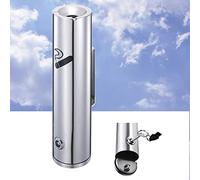 FGRHFKDG Wall Ashtray - Stainless Steel Cigar Ashtray, Rustproof Wall Mounted Ashtray - Ashtray Bucket, Outdoor Ashtrays for Cigarettes, Smokeless Ashtray Outdoor