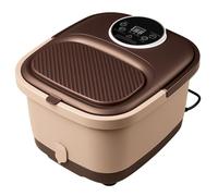 FGRYB Foot Spa and Massager with Heater, Gifts for Women, Foot Bath with Roller Massager, Foot Massager Spa, Adjustable Timer and Temperature, Brown