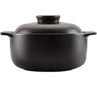 FGSHDBCU Clay Cooking Pot, Ceramic Casserole Pot, With Lid Large Capacity Ceramics Cookware Stew Pot Kitchen Cooking(2.5L) (One Color 4.5L)