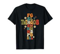 FGSLTWTHGHOB John 3:16 Funny Christian Faith Cross T-Shirt