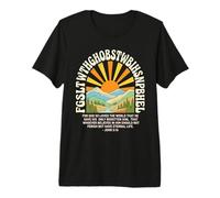 FGSLTWTHGHOBSTWBIHSNPBHEL Bible Verse Sunset Mountains Premium T-Shirt