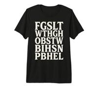 FGSLTWTHGHOBSTWBIHSNPBHEL John 3 16 Bible Verse Premium T-Shirt