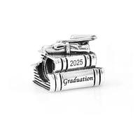FGT 2025 Graduate Diploma Book Charm fits Pandora Charms Moments Bracelets Gift for Daughter Sister Granddaughter Women Graduation