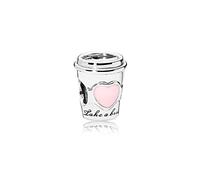 FGT Coffee Cup Charm Compatible with Pandora Moments Bracelets Take a Break Daughter Sister Granddaughter Mum Mothers Day Birthday S925