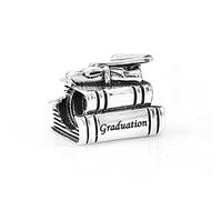 FGT Diploma Book Charm fits Pandora Charms Moments Bracelets Gift for Daughter Sister Granddaughter Women Graduation