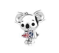 FGT UK Surfer Koala Charm for Bracelets Necklaces Pendants Flag Surfboard Women Girls Daughter Granddaughter