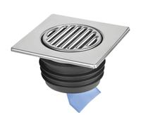 FGT150-SV-110 Square Gully Tile with Non-Return Valve 150mm, Material: Stainless Steel, Trap Application: Shower, Pack of 1