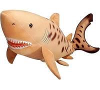 FGTLJ Large Lifelike Tiger Shark Stuffed Soft Pillow Simulation Zebra Shark Plush Body Pillow Great Cuddle Shark Plushies Whale Dolls Realistic Shark Plush Gifts,31.5''