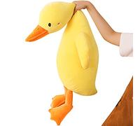 FGTLJ Large Yellow Duck Plush Hugging Pillow Soft Velvety Duck Stuffed Throw Pillow Lifelike Easter Ducking Plushie Dolls Gifts/35.4''
