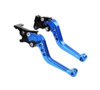 Fguiieqj 1 Pair Motorcycle Brake Lever Clutch Handle Off-Road Vehicle Part Modification Cowhorn Assembly Mirror Seat CNC for Suzuki Motorcycle Clutch Drum Brake Lever Handle(Blue)