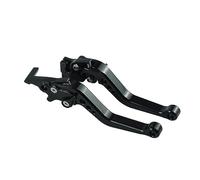 Fguiieqj 1 Pair Motorcycle Brake Lever Clutch Handle Off-Road Vehicle Part Modification Cowhorn Assembly Mirror Seat CNC for Suzuki Motorcycle Clutch Drum Brake Lever Handle(Black)