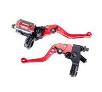 Fguiieqj 1Pair 22mm 7/8" Universal Motorcycle Hydraulic Brake Adjustable Master Brake Clutch System Cylinder Clutch Lever Reservoir D8S8 Motorcycle Clutch Drum Brake Lever Handle(A)