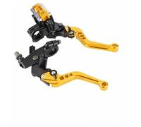 Fguiieqj 1pair Brake and Clutch Master Cylinder Lever Torque Available in Four Colors for Motorcycle ATV with 7/8-inch (22 Mm) Handlebars Motorcycle Clutch Drum Brake Lever Handle(Yellow)
