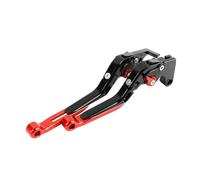 Fguiieqj 20 Colors Handle Bar Lever Extendable Folding Adjustable Brake Clutch Levers for Z900RS for Z 900 RS 2018 2019 2020 2021 Motorcycle Clutch Drum Brake Lever Handle(Black Red)