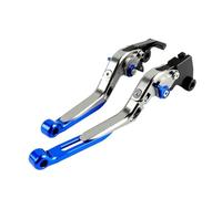 Fguiieqj 20 Colors Handle Bar Lever Extendable Folding Adjustable Brake Clutch Levers for Z900RS for Z 900 RS 2018 2019 2020 2021 Motorcycle Clutch Drum Brake Lever Handle(Titanium Blue)