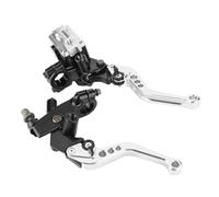 Fguiieqj Brake Master Cylinder Aluminum Six-Gear Distance Brake Lever Easy to Install Motorcycle Accessories for Motorcycles Universal Motorcycle Clutch Drum Brake Lever Handle(Silver)