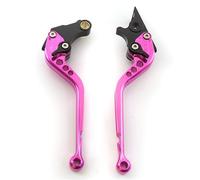 Fguiieqj for Royal Enfield Shotgun 650 2024 for Hunter 350 for HNTR 2022-2024 Adjustable Brake Clutch Levers Motorcycle Accessories Motorcycle Clutch Drum Brake Lever Handle(Pink 177MM)