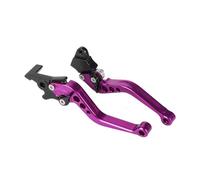 Fguiieqj Motorcycle Brake Lever 1 Pair 7/8" 22mm Motorbike Brakes Clutch 125cc Pit Bike Clutch and Levers Front Motorbike Accessories Motorcycle Clutch Drum Brake Lever Handle(Purple)
