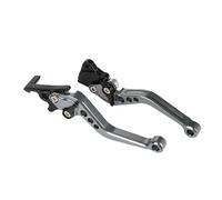 Fguiieqj Motorcycle Brake Lever 1 Pair 7/8" 22mm Motorbike Brakes Clutch 125cc Pit Bike Clutch and Levers Front Motorbike Accessories Motorcycle Clutch Drum Brake Lever Handle(Titanium)