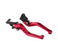 Fguiieqj Motorcycle Brake Lever 1 Pair 7/8" 22mm Motorbike Brakes Clutch 125cc Pit Bike Clutch and Levers Front Motorbike Accessories Motorcycle Clutch Drum Brake Lever Handle(Red)