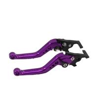 Fguiieqj Motorcycle Brake Levers Handlebar Clutch Brake Adjustable Brake Double Disc Universal Motorbike Clutch Levers Motorcycle Clutch Drum Brake Lever Handle(Purple x1Set)