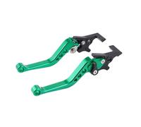 Fguiieqj Motorcycle Double Disc Brake Universal CNC Aluminum Double Disc Brake Handle Lever Motorbike Modified Modification Accessories Motorcycle Clutch Drum Brake Lever Handle(Green)