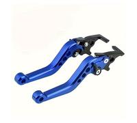 Fguiieqj Motorcycle Double Disc Brake Universal CNC Aluminum Double Disc Brake Handle Lever Motorbike Modified Modification Accessories Motorcycle Clutch Drum Brake Lever Handle(Blue)