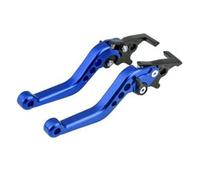 Fguiieqj Motorcycle Double Disc Brake Universal CNC Aluminum Double Disc Brake Handle Lever Motorbike Modified Modification Accessories Motorcycle Clutch Drum Brake Lever Handle(Blue)