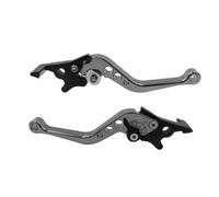 Fguiieqj Motorcycle Double Disc Brake Universal CNC Aluminum Double Disc Brake Handle Lever Motorbike Modified Modification Accessories Motorcycle Clutch Drum Brake Lever Handle(Titanium)