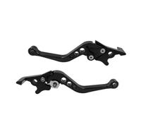 Fguiieqj Motorcycle Double Disc Brake Universal CNC Aluminum Double Disc Brake Handle Lever Motorbike Modification Accessories Motorcycle Clutch Drum Brake Lever Handle(Black)