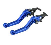 Fguiieqj Motorcycle Double Disc Brake Universal CNC Aluminum Double Disc Brake Handle Lever Motorbike Modified Modification Accessories Motorcycle Clutch Drum Brake Lever Handle(Blue)