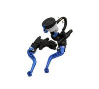 Fguiieqj Motorcyle Universal 7/8" 22mm CNC Aluminum Motorcycle Adjustable Clutch Brake Pump Lever Hydraulic Master Cylinder for 250cc-500 Motorcycle Clutch Drum Brake Lever Handle(Blue)