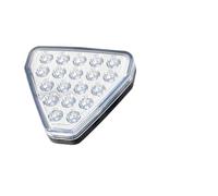 Fguiieqj Rear Tail Light Assembly Universal 19LED Brake Signal Light F1 Triangle Style Sport Car Rear Third Brake Lights Auto Tail Warning Lamp 12V For JDM For BBA Car Taillight Assembly(White)