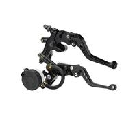 Fguiieqj Universal 7/8" 22mm CNC Aluminum Brake Clutch Pump Lever Hydraulic Master Cylinder for 250cc-500cc Dirt Pit Bike Motorcyle Parts Motorcycle Clutch Drum Brake Lever Handle(Black)