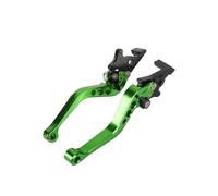 Fguiieqj Universal Aluminum Brake & Clutch Levers for 125cc Motorcycle - CNC Dual Disc Replacement Handles 1 Pair Set Motorcycle Clutch Drum Brake Lever Handle(Green)