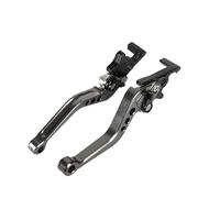 Fguiieqj Universal Aluminum Brake & Clutch Levers for 125cc Motorcycle - CNC Dual Disc Replacement Handles 1 Pair Set Motorcycle Clutch Drum Brake Lever Handle(Titanium)