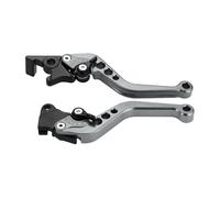 Fguiieqj Universal Motorcycle Brake Levers Motorcycle Accessories Modified Horn Adjustable Hand Lever GY6 Motorcycle Clutch Drum Brake Lever Handle(Grey)