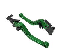 Fguiieqj Universal Motorcycle Clutch Brake Levers Motorcycle Accessories Modified Horn Adjustable Hand Drum Lever for GY6 Modification CNC Motorcycle Clutch Drum Brake Lever Handle(Green)