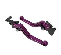 Fguiieqj Universal Motorcycle Clutch Brake Levers Motorcycle Accessories Modified Horn Adjustable Hand Drum Lever for GY6 Modification CNC Motorcycle Clutch Drum Brake Lever Handle(Purple)