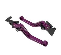 Fguiieqj Universal Motorcycle Clutch Brake Levers Motorcycle Accessories Modified Horn Adjustable Hand Drum Lever for GY6 Modification CNC Motorcycle Clutch Drum Brake Lever Handle(Purple)