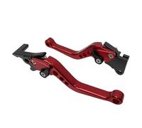 Fguiieqj Universal Motorcycle Clutch Brake Levers Motorcycle Accessories Modified Horn Adjustable Hand Drum Lever for GY6 Modification CNC Motorcycle Clutch Drum Brake Lever Handle(Red)