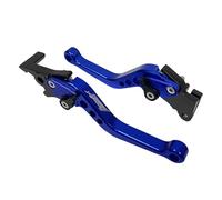 Fguiieqj Universal Motorcycle Clutch Brake Levers Motorcycle Accessories Modified Horn Adjustable Hand Drum Lever for GY6 Modification CNC Motorcycle Clutch Drum Brake Lever Handle(Blue)