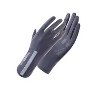 FGUJSUR Elastic Sunscreen Gloves Mid-long Thin Ice Silk Sun Protection Gloves Slip Resistant Mittens Cycling Driving Gloves For Driving Riding Outdoor(Dark grey)