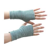 FGUJSUR Short Fingers Striped Half Finger Gloves Unisex Sun Protection Pure Cotton Drive And Ride Fingerless Style For Driving Riding Outdoor(Color 04)