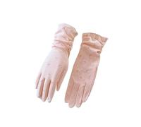 FGUJSUR Spring/Summer Sunscreen Protection Split Finger Gloves Thin, Medium, And Long Pure Driving And Riding Anti Slip Gloves For Driving Riding Outdoor(Pink)
