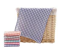 FGUUTYM 4-Piece Kitchenware Set for Dishwashing, 14 x 14 inch, Absorbent Dish Towels, Cotton Scourcloths, Tea Towel Sets Way Products (z01A-Navy, One Size)