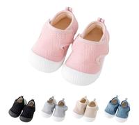 FGUUTYM Baby First Walking Shoes Mesh Upper Boys Girls Crawling Shoes Unisex Toddler Breathable Barefoot Shoes Non-Slip Trainers Indoor and Outdoor Baby Floor Shoes Leisure Shoes, pink, 4.5 UK Child