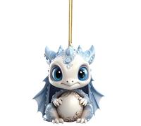 FGUUTYM Blue and White Porcelain Christmas Tree Hanging Decorations 1 Piece Dragon Baby Ornaments Deer Christmas Tree Decorations Pendant Holid Wall Vase Black (G, One Size)