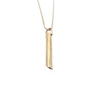 FGUUTYM Breathlace Necklace for Mindful Breathing, Breath Necklace for Anxiety, Calm, Anti-Necklace Cleanpuff Necklace Pendant (Gold, One Size)
